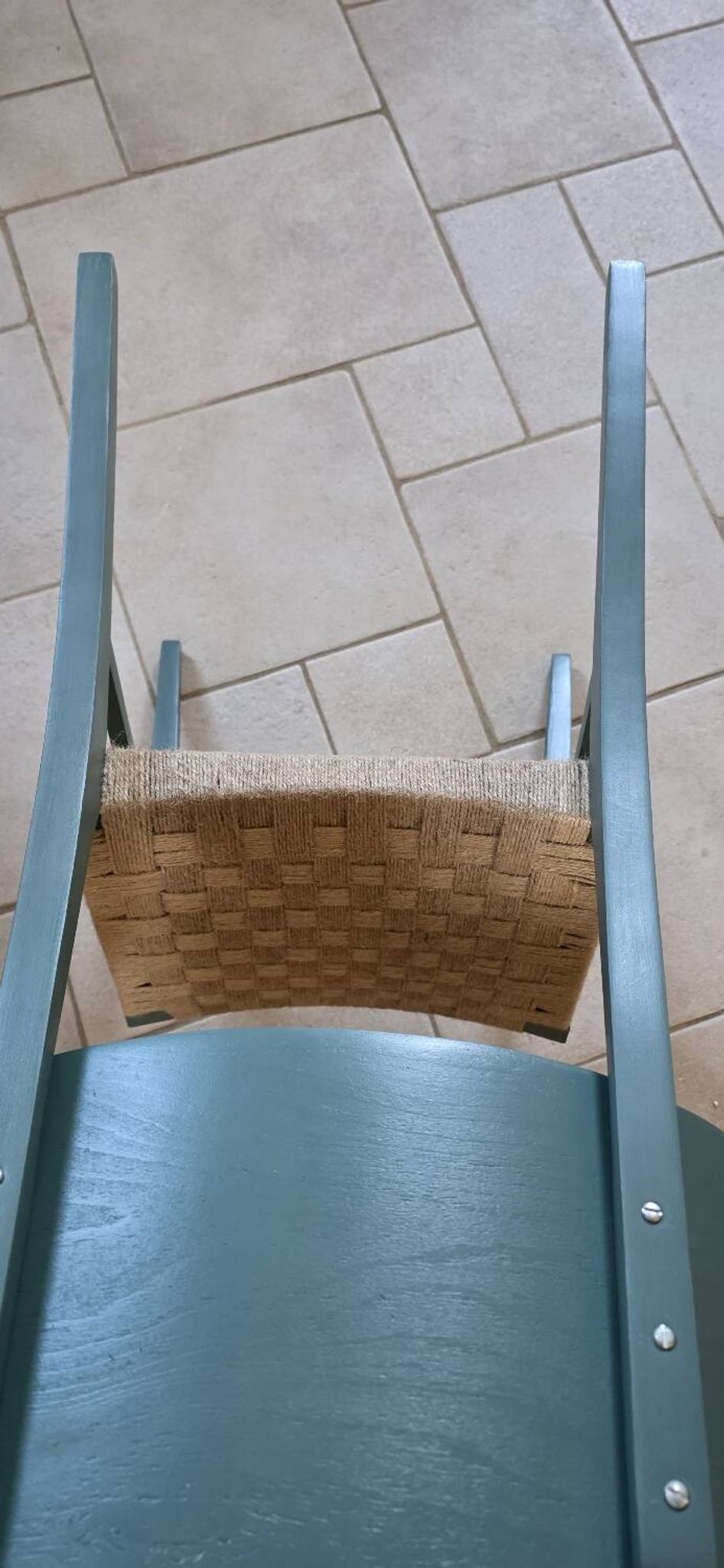 Chaise lignes scandinaves fougère et jute