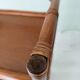 Petite table d'appoint ancienne en bambou et bois
