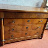 Light-colored empire chest of drawers
