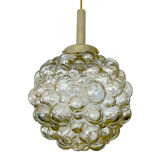 Vintage Limburg pendant lamp, Bubble Glass & Brass, 60s