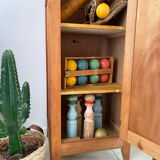 Vintage wood wardrobe