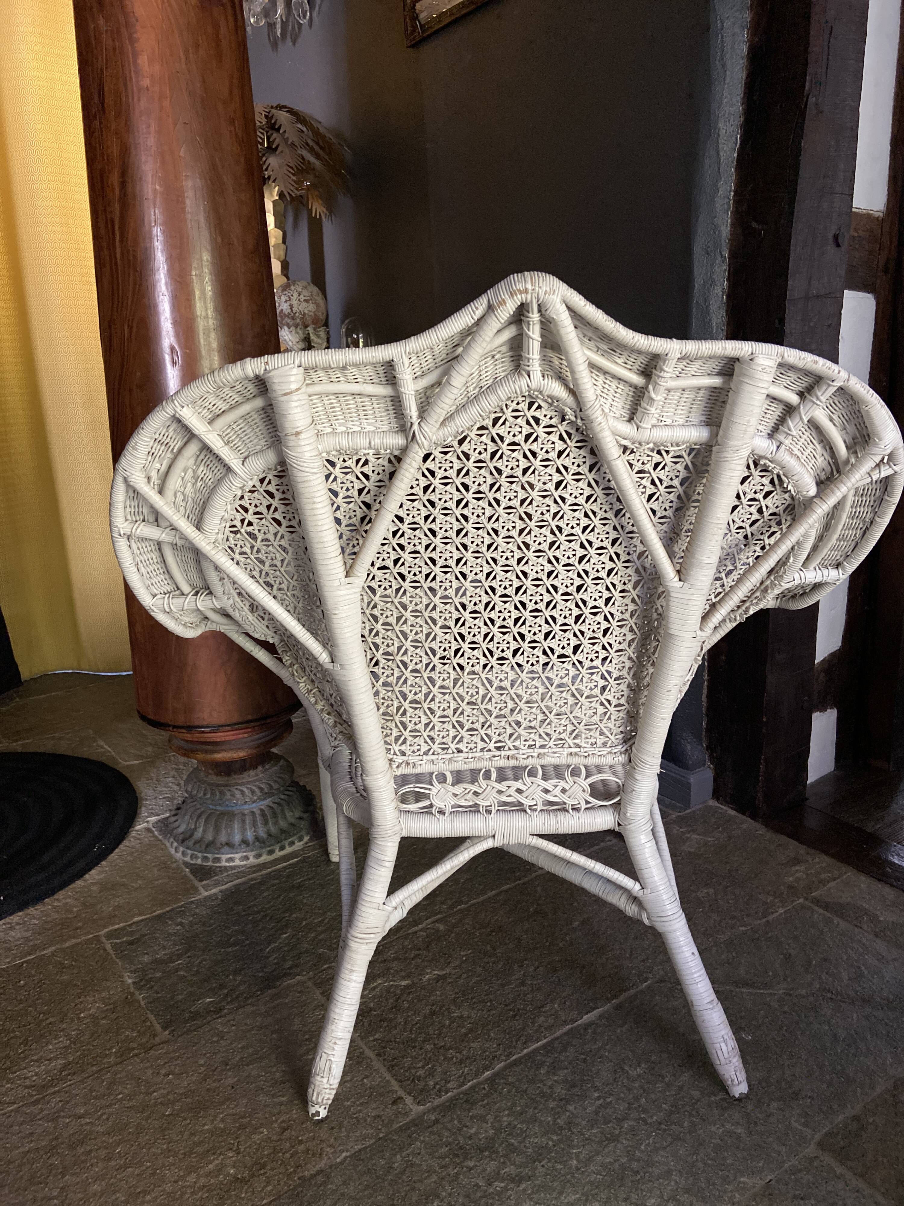 Rattan armchair