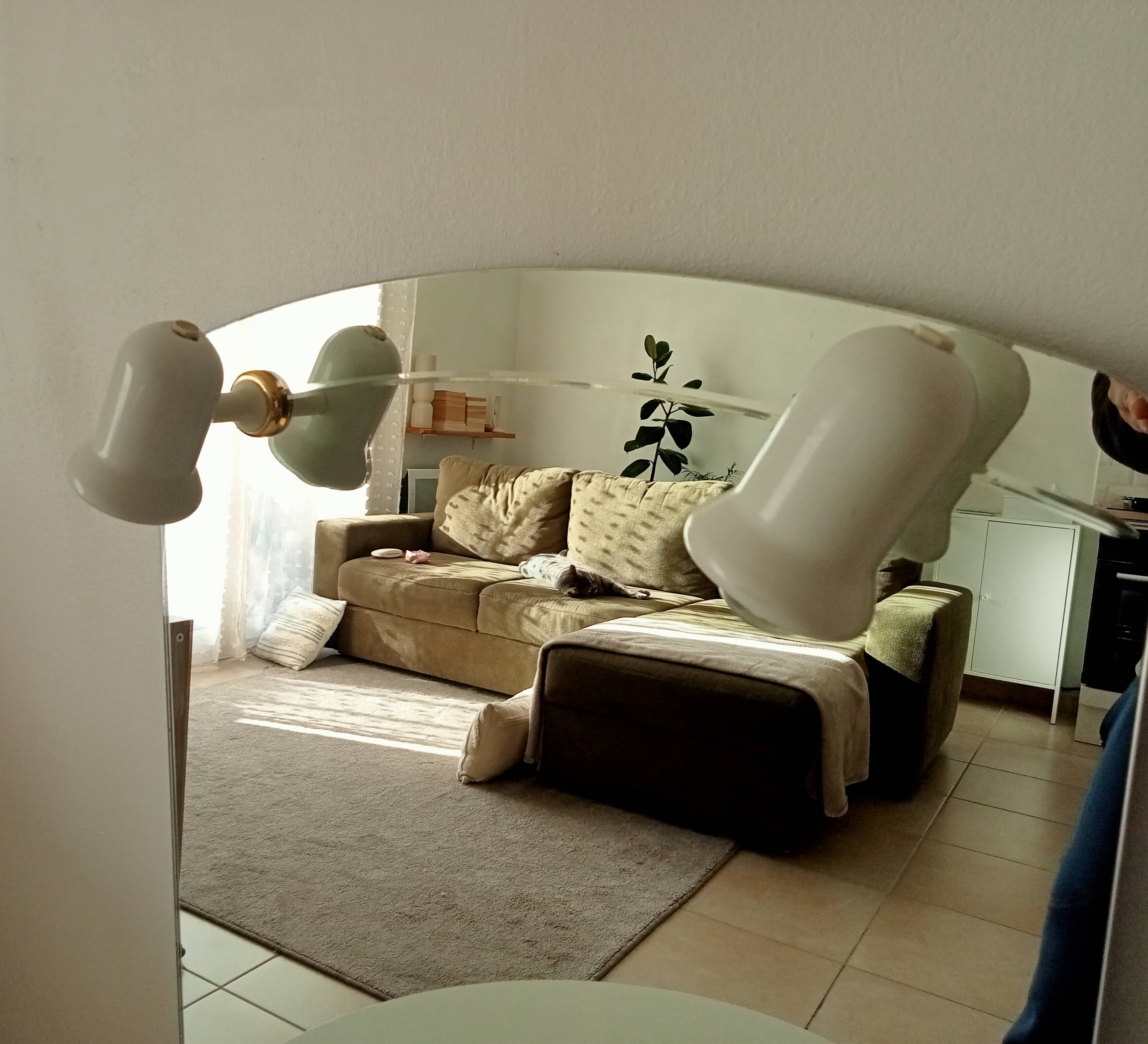 Vintage 90s illuminated mirror