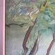Trees by the lake, oil on canvas