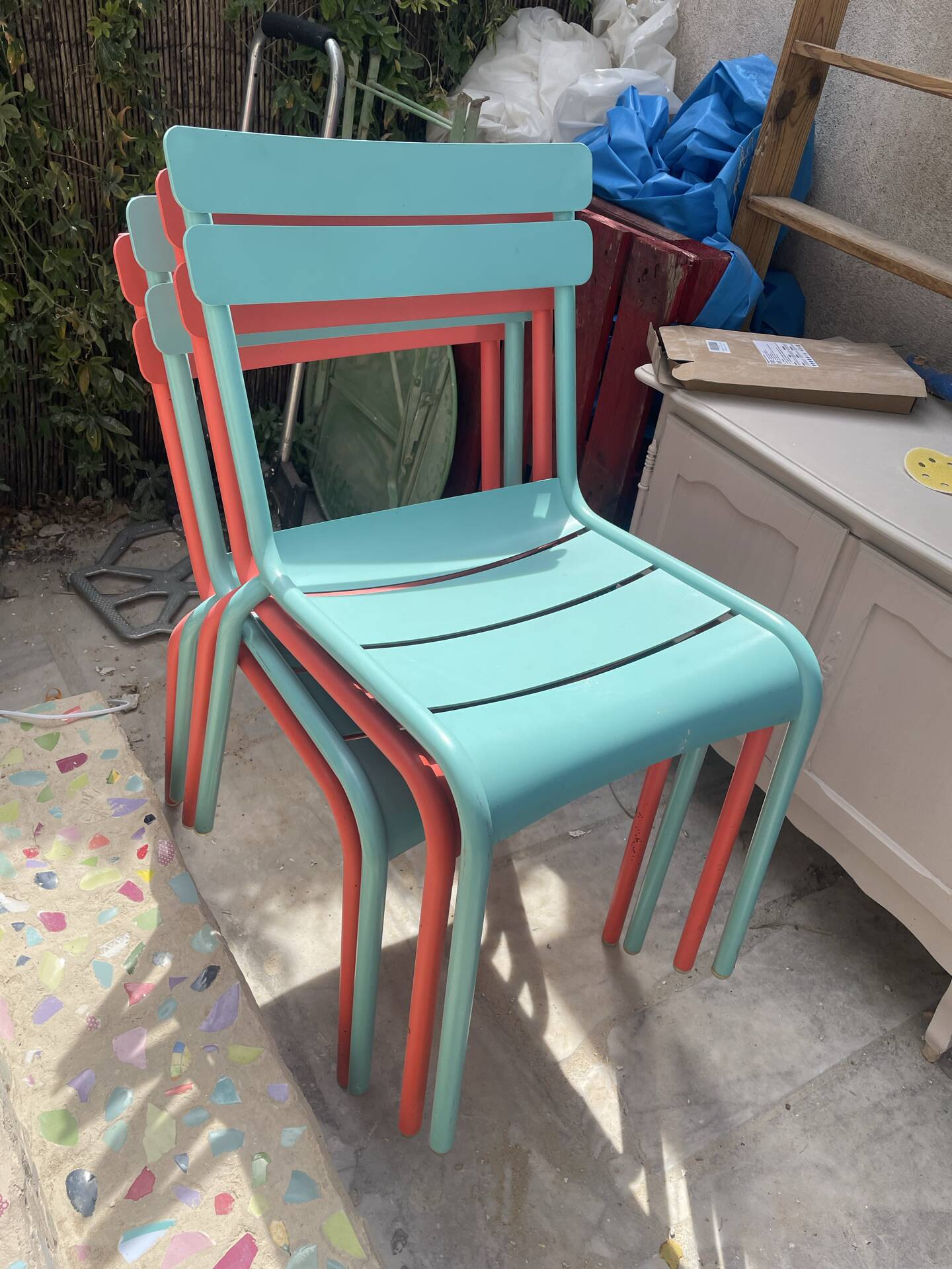 4 Fermob Luxembourg chairs