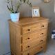 Vintage light oak chest of drawers