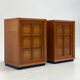 Ensemble de meubles italiens brutalistes Caccia alla Volpe pour Linea Arredo