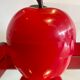 Red ice cube apple