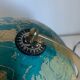 Globe  vintage 1977 terrestre verre tripode doré Taride - 28 cm