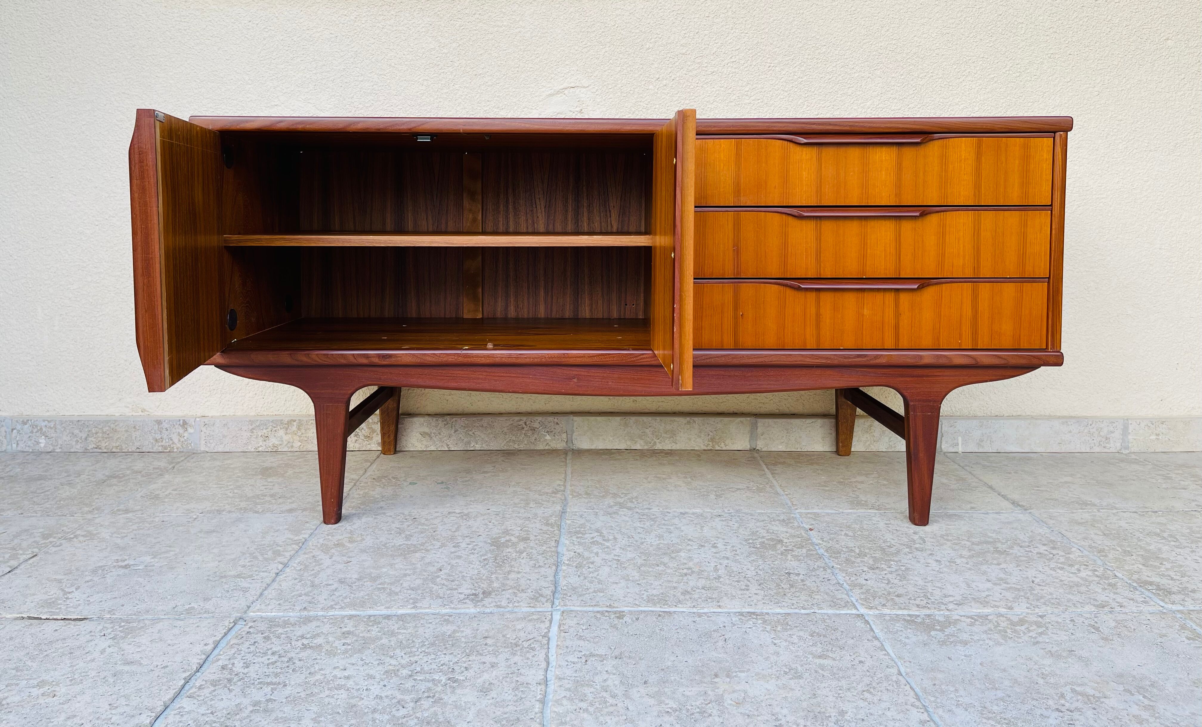 Scandinavian teak row