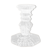Worked glass candle holder
