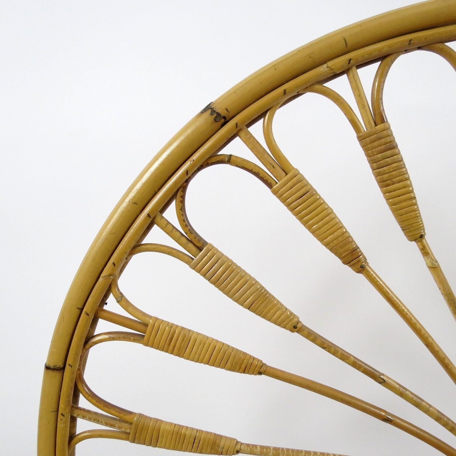 Set of 2 bamboo headboards, 1970s