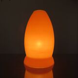 Mushroom lamp in pale orange opaline from the 70s