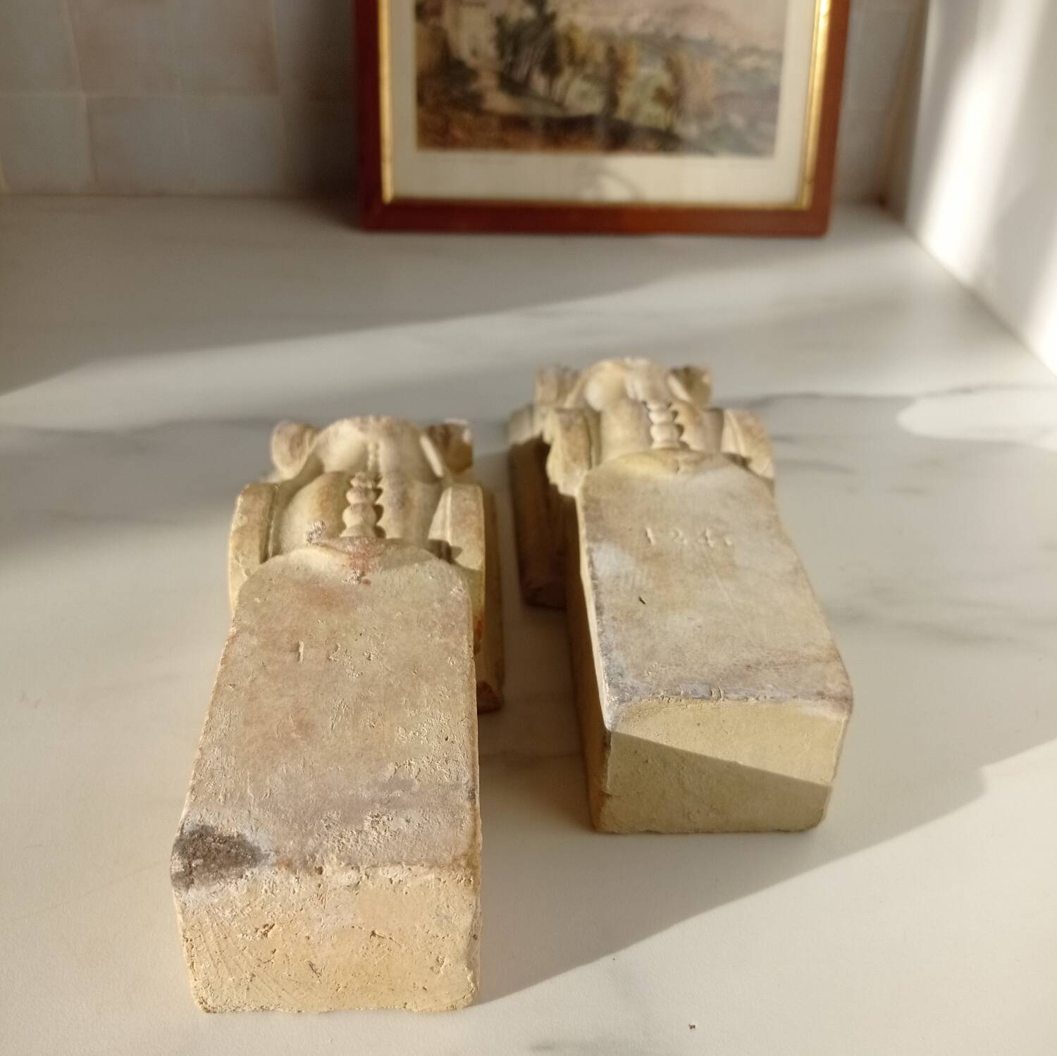 Numbered workshop plaster