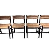 Set of 4 Dordogne model chairs from Sentou, produced by Robert Sentou, circa 1950