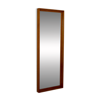 Miroir scandinave vintage en teck