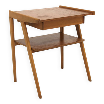 Table de chevet scandinave en teck, Suède, 1960