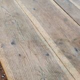 Rustic farm table in old patinated solid oak - 1900s