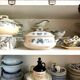 Sarreguemines tureen in iron clay, “Aida” service