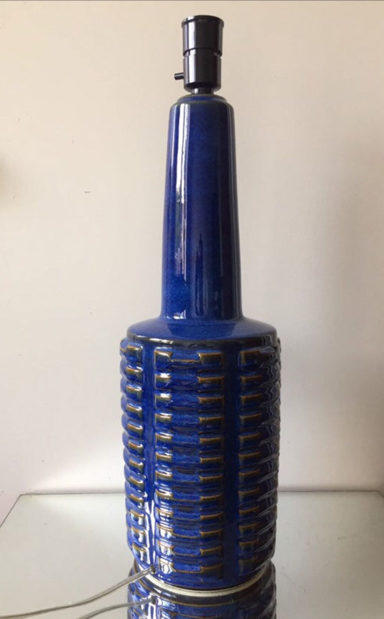 Socle de lampe en grès de Einar Johansen Danemark des années 1960