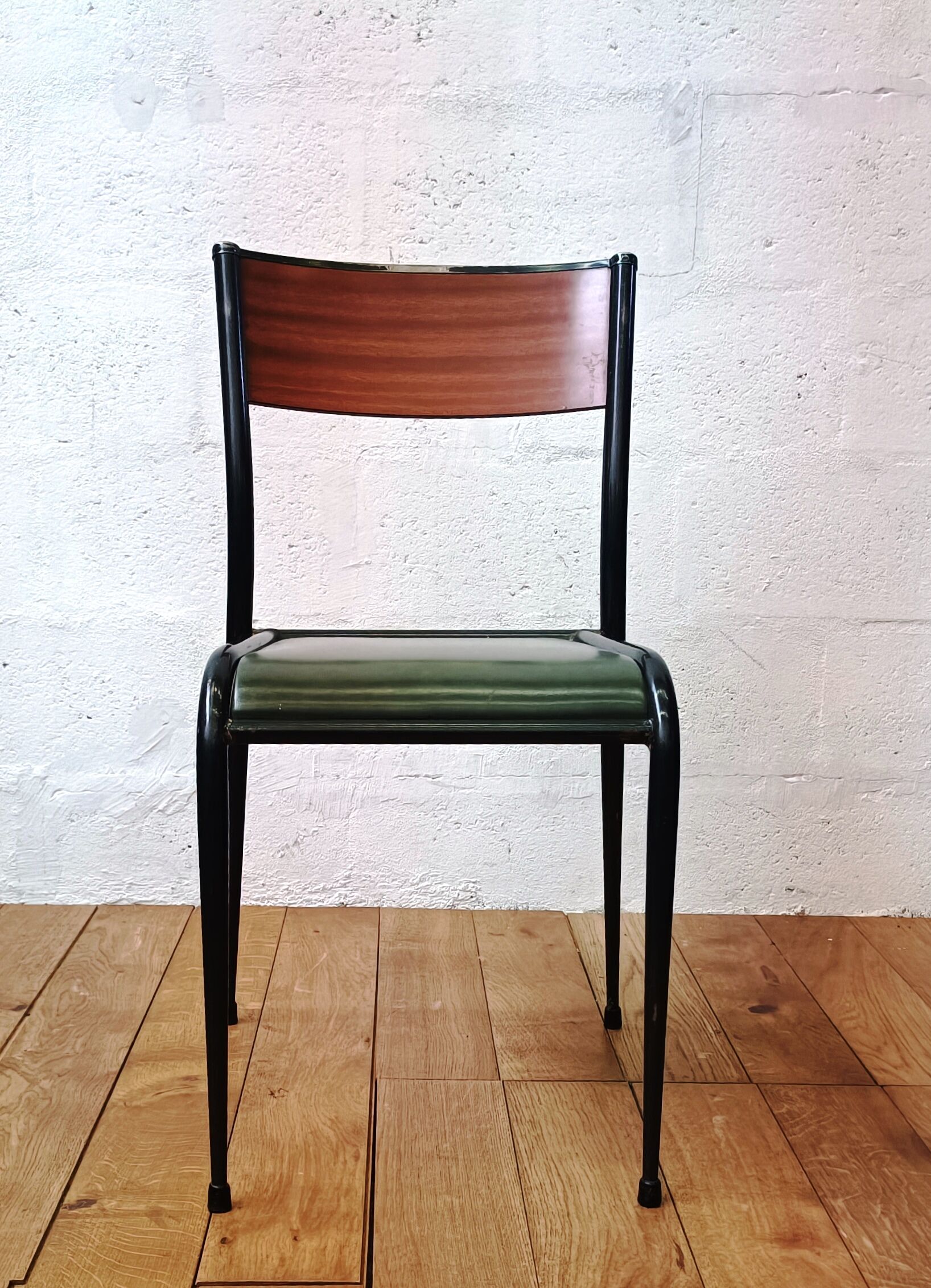 Vintage Mullca leather chair, 50s