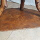Solid elm coffee table with double tops