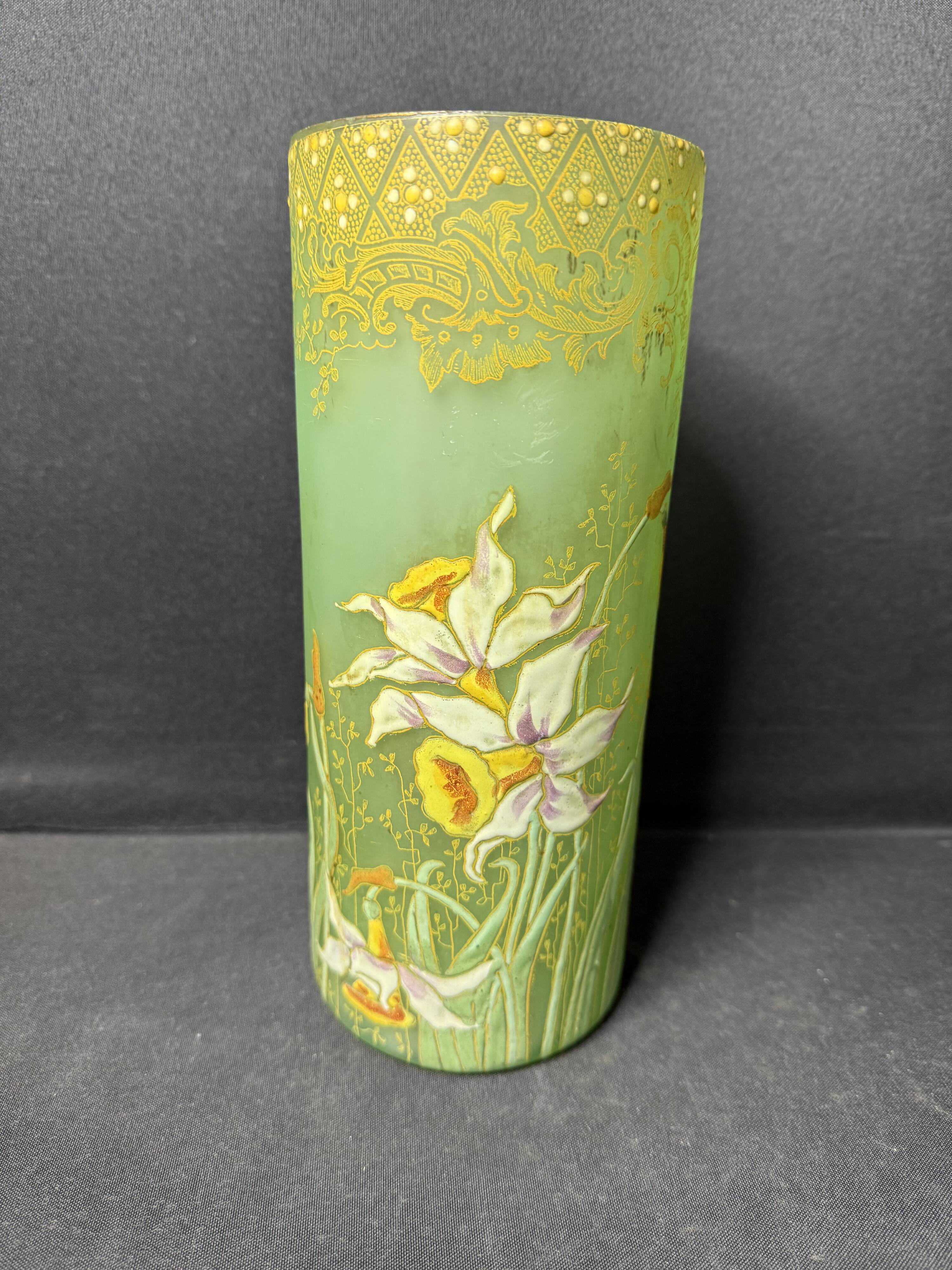 Enamelled vase – FT Legras (1839-1916)
