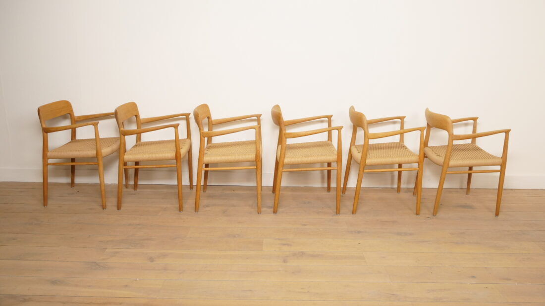 6 x Niels Otto Moller dining chairs | Model 56 | Oak | Restored