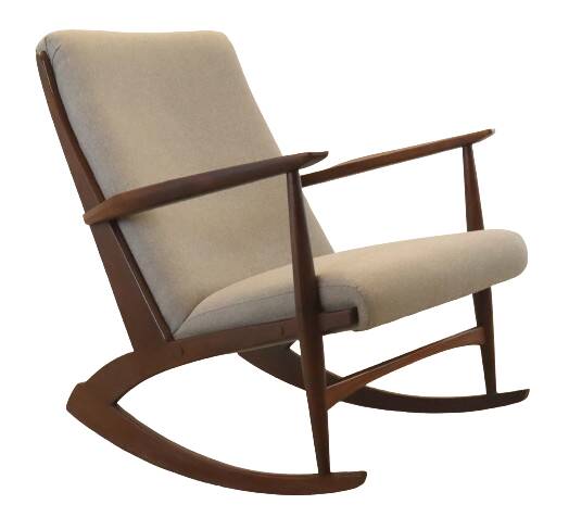 Danish design classic Cube boomerang rocking chair by Søren Georg Jensen