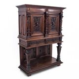 Figural Renaissance cabinet, France, around 1870.