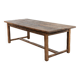Magnificent and robust antique farmhouse dining table made of pine wood