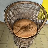 Basket chair in rattan