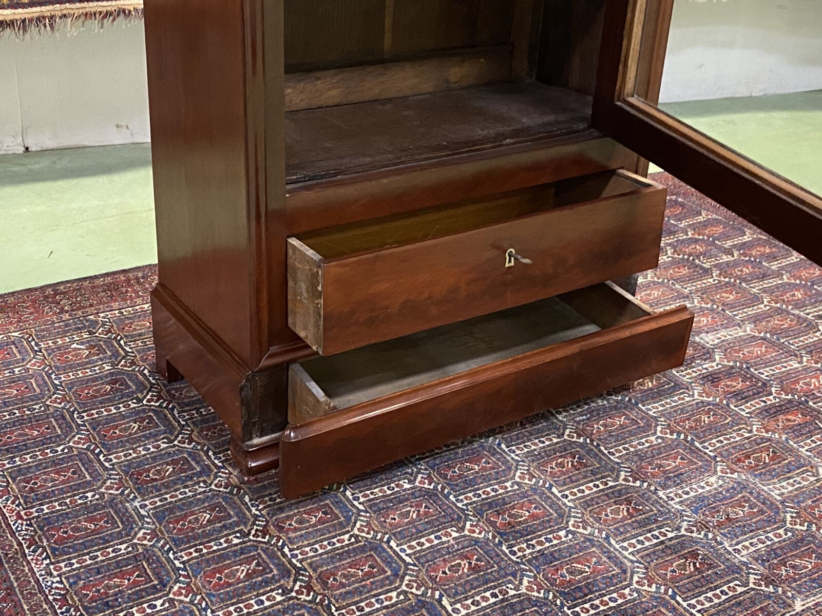 Louis Philippe Library late 19th in mahogany