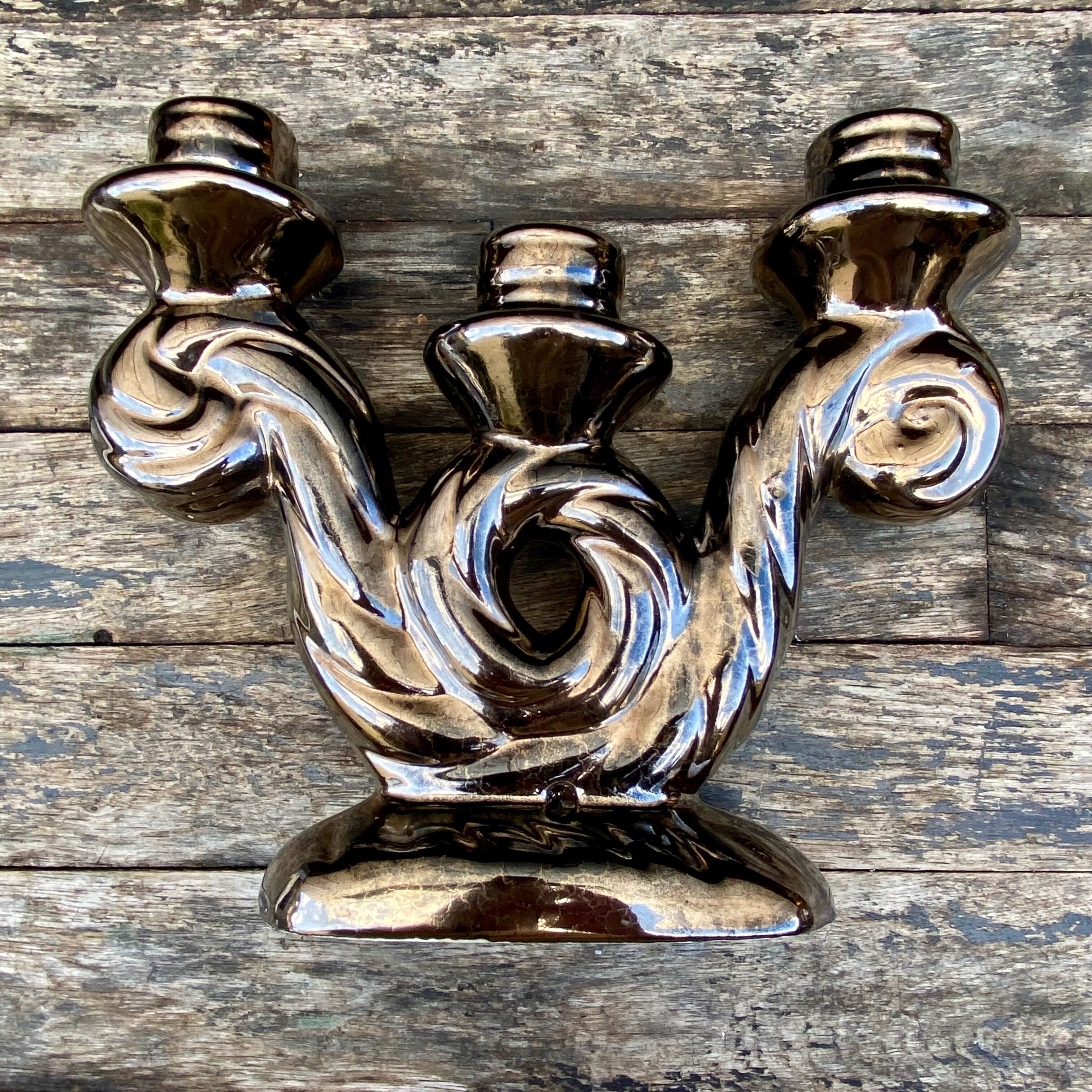 Chandelier in faience-50s