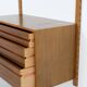 Walnut Wall Unit Shelving System 'Royal System' by Poul Cadovius 60s Danish Design