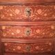 19th-century secretary in marquetry and marble