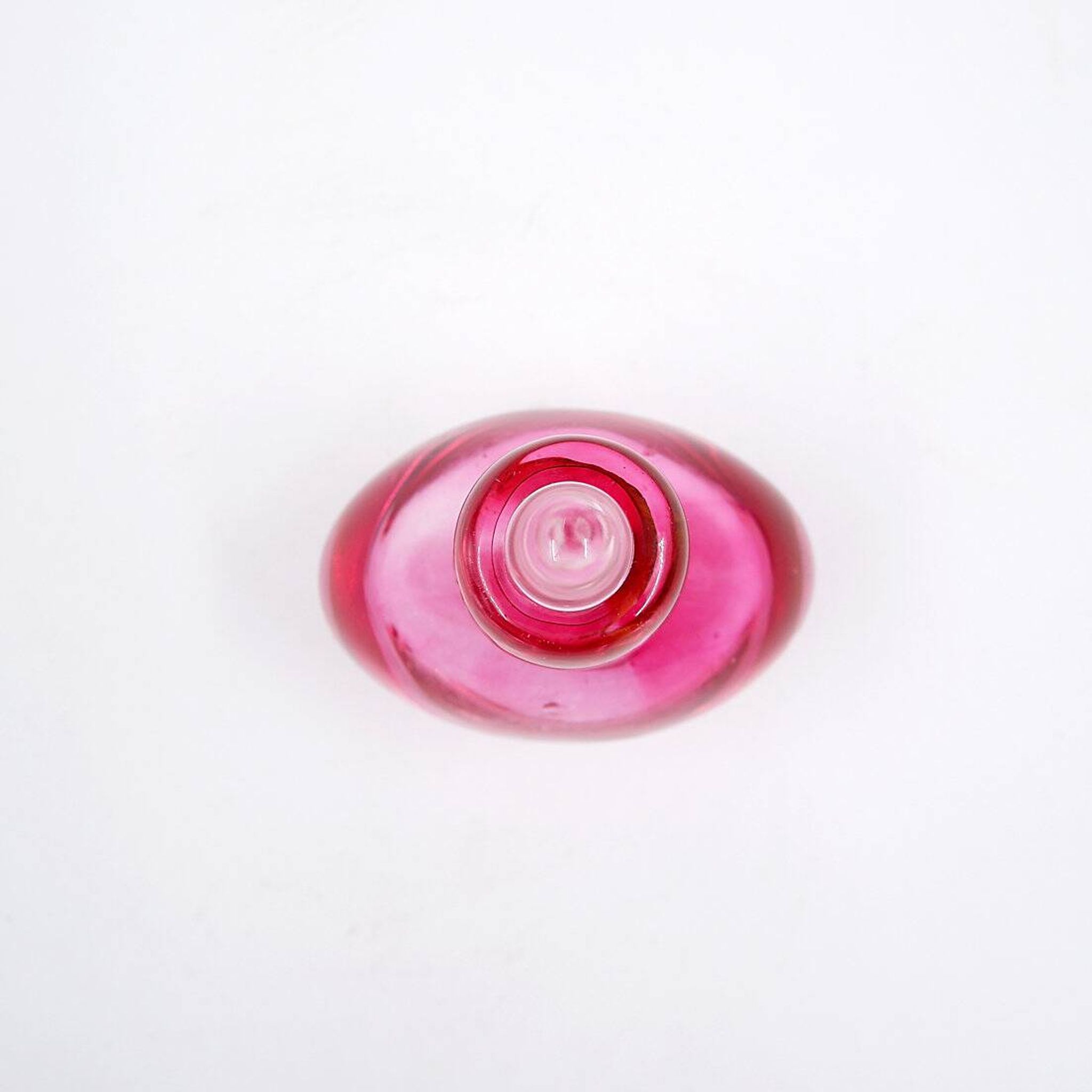 Flacon de parfum « Sommerso » en verre rose et transparent