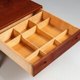 Illum Wikkelso side table in teak Hjorring Mobel Denmark 1960