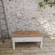 Distressed drawer coffee table, country farmhouse.