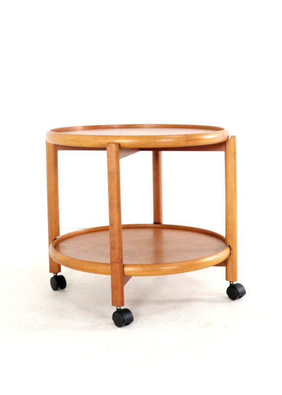 Danish Trolley with Removable Tray - teak