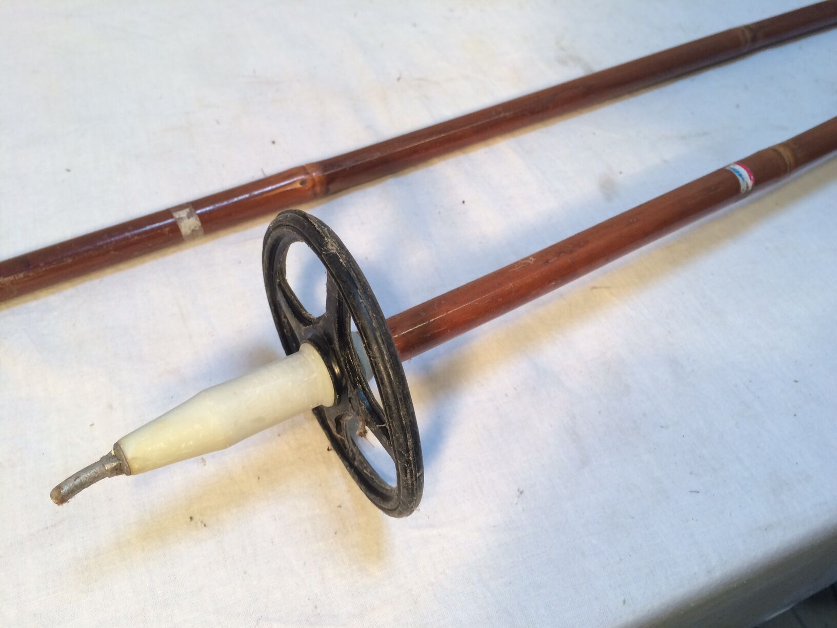 Old bamboo ski poles