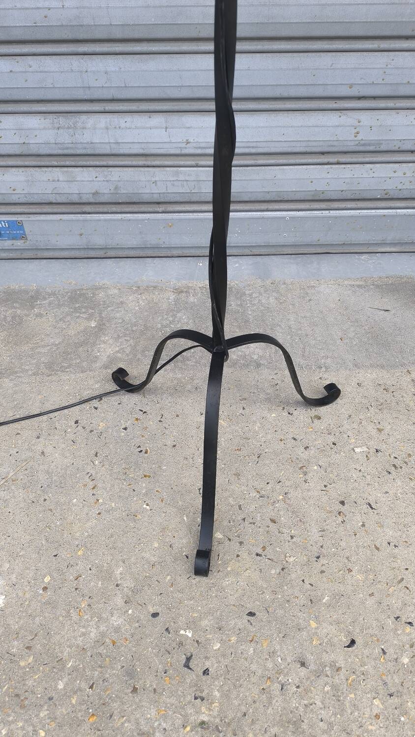 Wrought iron floor lamp 1960