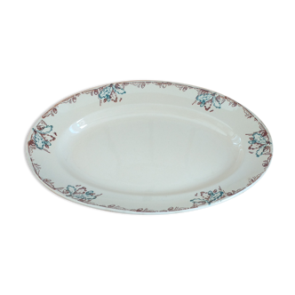 Oval porcelain dish