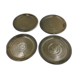 Set of 4 Ben-Ahin ceramic plates