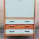 Secretary desk, drawers, vintage, refurbished, 60s