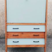 Secretary desk, drawers, vintage, revamped, 1960s
