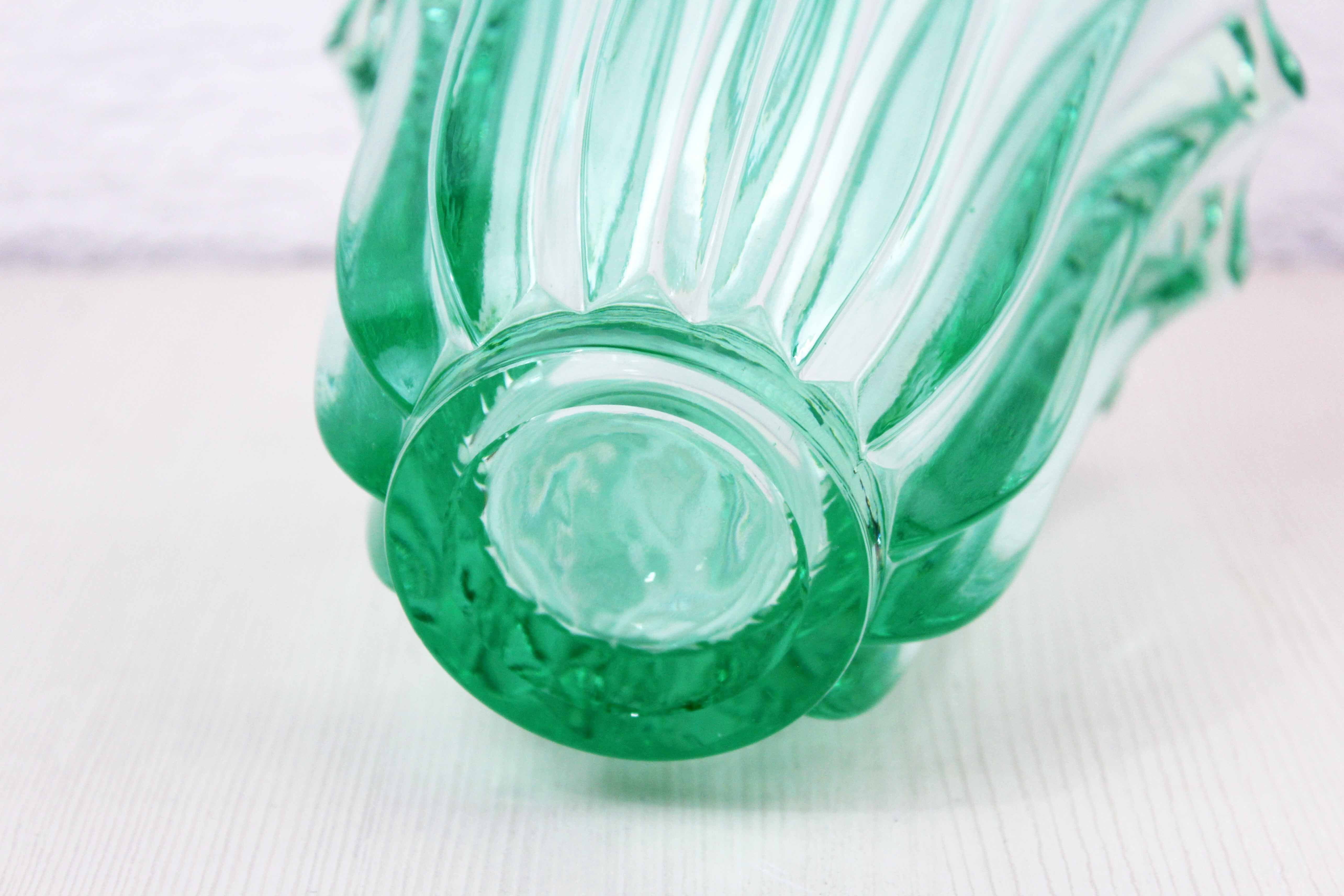 Art deco glass vase