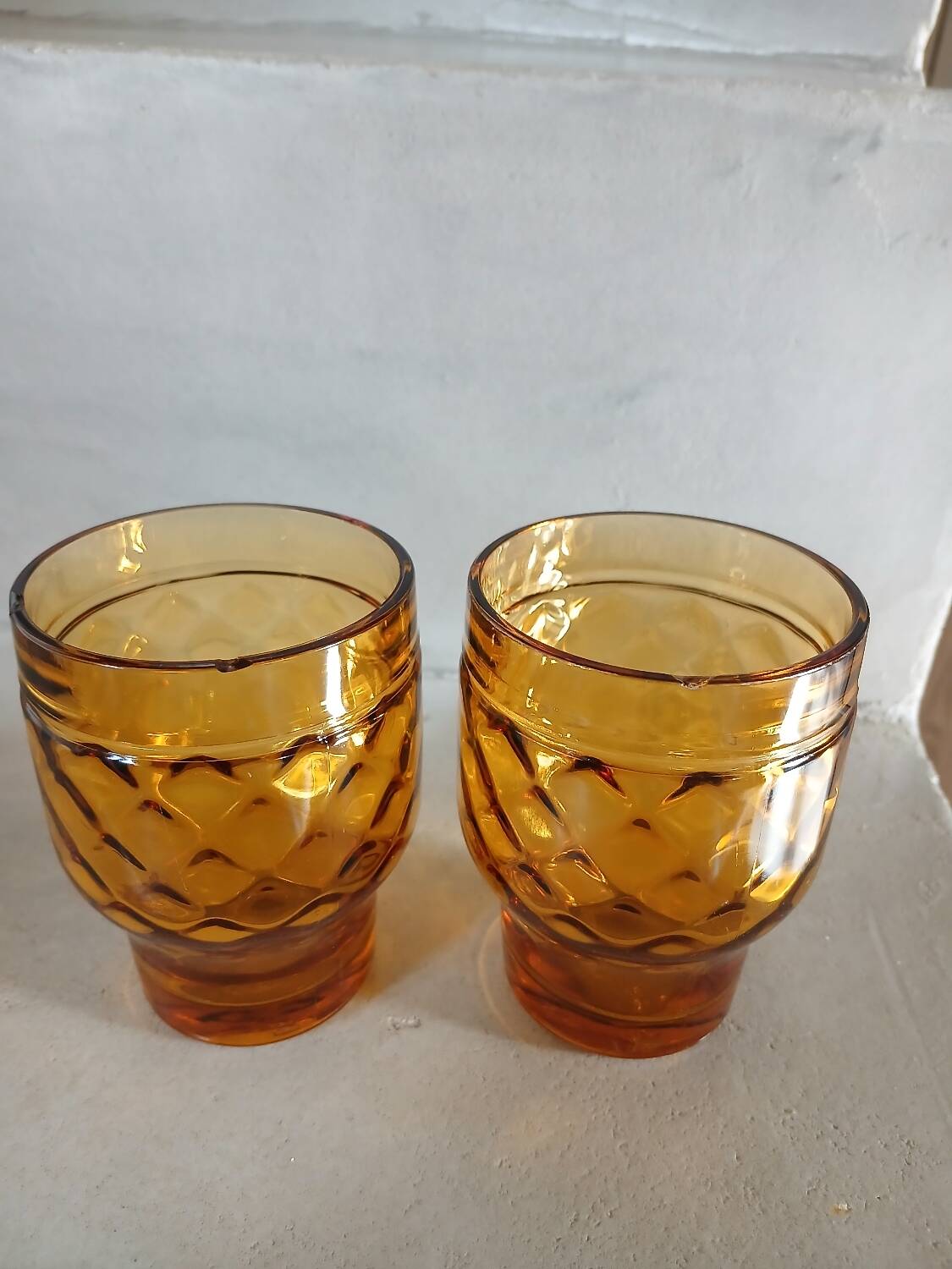 7 vintage water glasses "Pernod S.A."