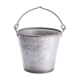 Pot de fleurs de seau en zinc vintage