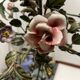 Vintage Tole Ceramic Flower Chandelier 1950’s